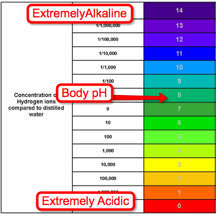 Acidic Vs Alkaline Ph Chart